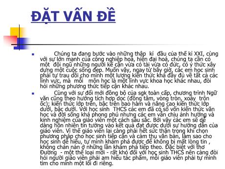 Bài giảng Ngữ văn 12 - Chuyên đề: Thơ đường