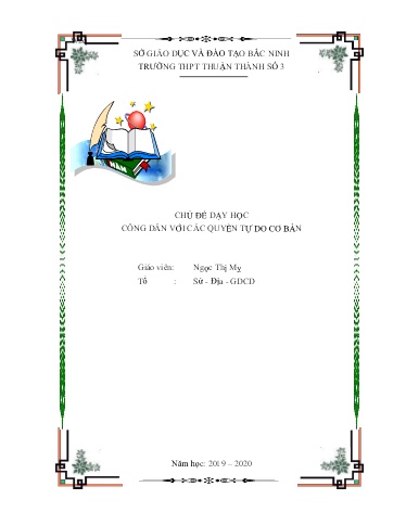 Ôn TN THPT môn Toán - Chuyên đề: Công dân với các quyền tự do cơ bản